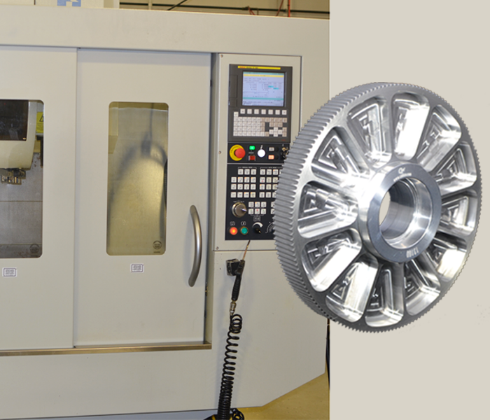CNC vertical milling Bridgeport machine